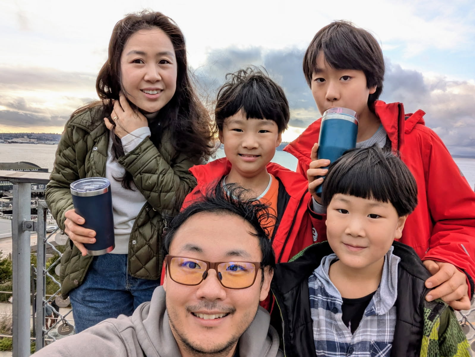 Семья Ким — Слава, Саша, Павел, Саммуил, Александр